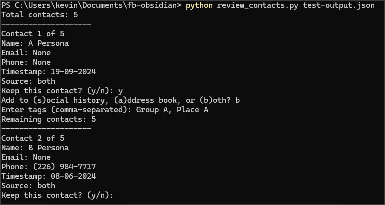 Reviewing the test data, adding tags.